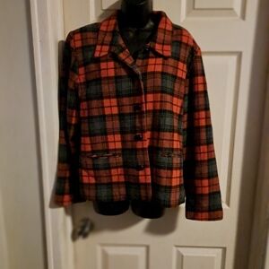 Bedford Fair plaid jacket size 18
